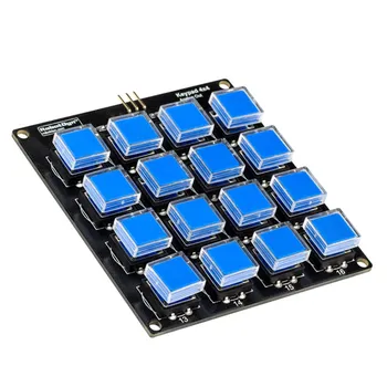 16-клавишный клавиатурный модуль 4X4 Аналоговое контактное соединение MCU Клавиатура для Arduino, Raspberry, STM