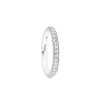 2023 Новое серебро 925 пробы, однорядное кольцо с вечным покрытием, свадебные оригинальные кольца для женщин, ювелирные изделия Bague Femme, Бесплатная доставка
