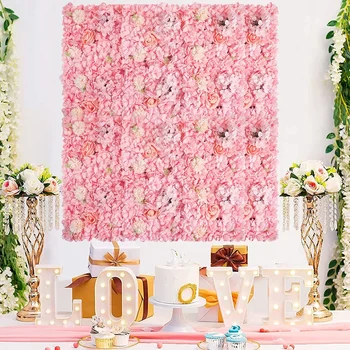 40 см x 60 см, искусственные цветы, настенная панель, 3D цветочный фон, искусственные розы для вечеринки, свадебные украшения на открытом воздухе