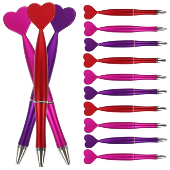 48 шт. шариковых ручек, многофункциональные вращающиеся ручки, ручки в форме сердца, подарок на День Святого Валентина