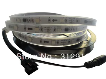 5 м DC12V 30 светодиодов/м 10 шт. INK1003 ic/метр (10 пикселей) светодиодная цифровая лента; IP66; водонепроницаемый в силиконовой трубке