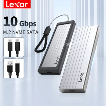 Lexar M2 SSD Nvme Case E6 Disk Box Высокоскоростной Мобильный жесткий диск Type-c 10 Гбит/с для M.2 SSD 2230/2242/2260/2280 Корпус