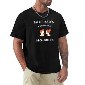 Mo Sistas, Поддерживающая Mo Bros, футболка, футболки с кошками, спортивные рубашки, забавные футболки, забавная футболка, футболка для мужчин