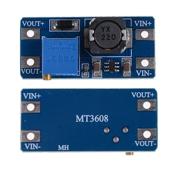 MT3608 DC-DC Boost Module 2A Плата Повышающего Питания Повышающего Преобразователя Booster Input 3V/5V To 5V/9V/12V/24V Регулируемый