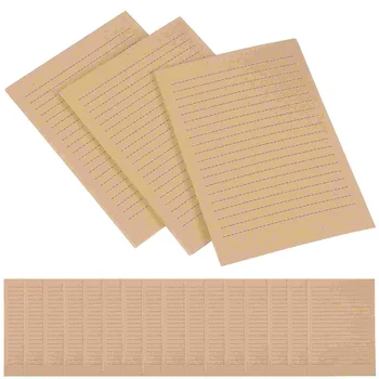 Винтажная Крафт-бумага для канцелярских принадлежностей формата А5 с подкладкой для писем, Объемные персонализированные письма