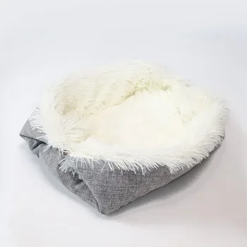 Всесезонный универсальный утолщенный коврик для домашних животных Двойного назначения, складное моющееся одеяло для домашних животных, плюшевое гнездо для кошек и собак