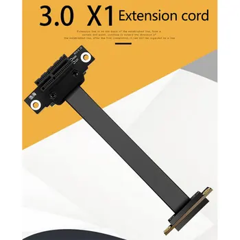 Двойной 90-Градусный Прямоугольный Удлинитель Ленточный Адаптер-Удлинитель PCI-E 3.0 X1 Слот Высокоскоростная Карта Расширения PCI Express Riser Card