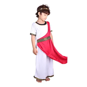Детская Греческая Богиня, римский принц Цезарь, косплей, необычная вечеринка, вечеринка в честь Хэллоуина, Костюм Афины для мальчиков