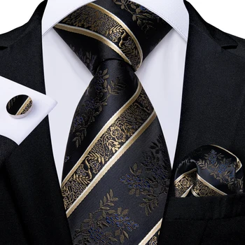 Дизайнерские мужские галстуки длиной 8 см в цветочную полоску, Деловые Свадебные Аксессуары, Подарочный Галстук, Квадратные запонки в кармане Оптом