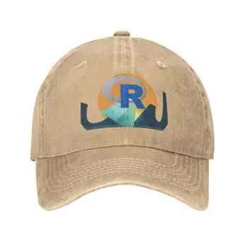 Кепка с логотипом R на языке программирования, Ковбойская шляпа, новая кепка, роскошная пляжная кепка, женская пляжная кепка, мужская
