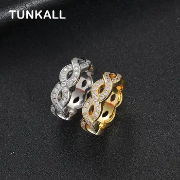 Латунное кольцо с кубическим Цирконием, Модные Женские И мужские кольца, подарок для вечеринки R056