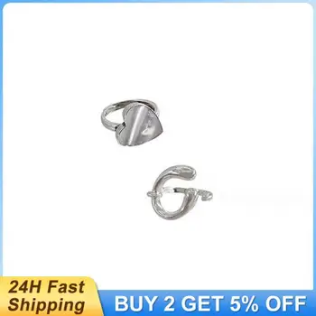 Модное кольцо из стерлингового серебра 925 пробы, высококачественные материалы, ювелирные изделия из стерлингового серебра, Элегантное двухслойное кольцо, соответствующее моде.