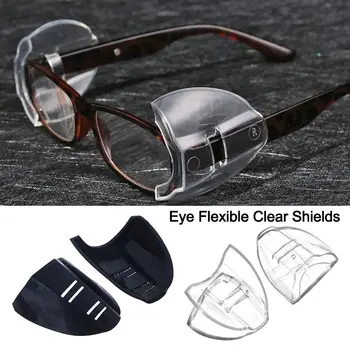 Модные Гибкие прозрачные щитки для глаз, Универсальная Защитная крышка, очки для глаз, Боковая защита, Защита от близорукости, Защита от запотевания