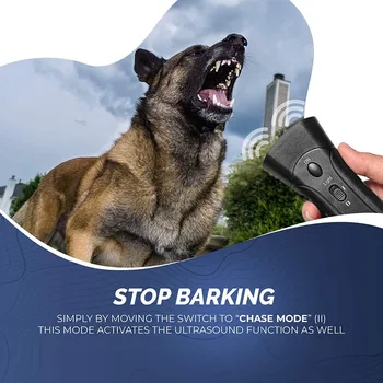 Отпугиватель собак от лая, устройство для тренировки лая, светодиодный ультразвуковой против Лая, Ультразвуковой без батареи UD88