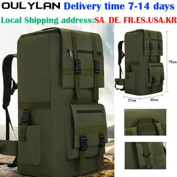Походный армейский камуфляжный тактический рюкзак объемом 120 л, военный уличный тактический рюкзак, багажная сумка, спортивные альпинистские походные сумки