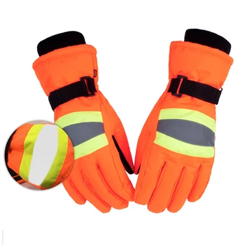 Рабочие антистатические прочные перчатки, термоуплотненные перчатки, водонепроницаемые зимние светоотражающие перчатки, рабочие перчатки, защищающие от холода на открытом воздухе