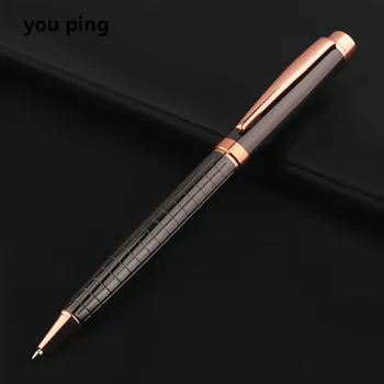 Роскошная офисная шариковая ручка серого розового золота 856 пробы, новые канцелярские принадлежности для школьников, ручки для письма