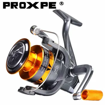 Рыболовная Катушка PROXPE Brand Spinning 2000-7000 12 кг Max Drag Power Серии Прочных Металлических Катушек 5.2: 1 Карповые снасти
