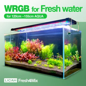 Светильник LICAH WRGB для водных растений/пресной воды/120 ~ 155 см Бесплатная доставка