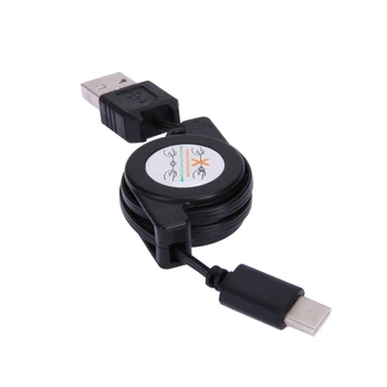 Тип C USB 3.1 Выдвижной кабель Портативный Выдвижной кабель зарядного устройства для передачи данных Черные аксессуары для Huawei P9 Honor 8 Mate 9