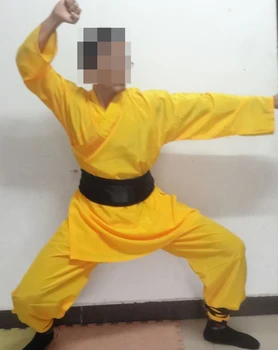 унисекс для детей и взрослых, костюм шаолиньского монаха, униформа для боевых искусств Вин Чун, кунг-фу дзен, одежда высотой 100-190 см