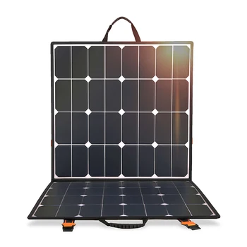 Фотоэлектрическое портативное солнечное зарядное устройство Plug And Play мощностью 100 Вт, складное солнечное зарядное устройство для кемпинга, Полугибкая солнечная панель на открытом воздухе