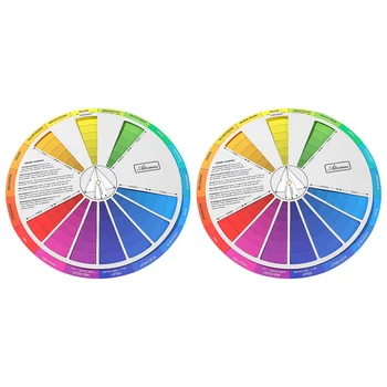 Цветная Обучающая Карточка Маленькое Колесико для Инструментов рисования Mix Painting Wheels Руководство по Смешиванию бумаги