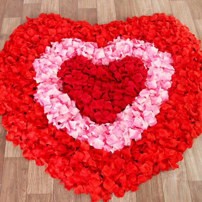 1000 шт. разноцветных искусственных лепестков свадебных роз Petalas Аксессуары для шелковых цветов Изображение 1