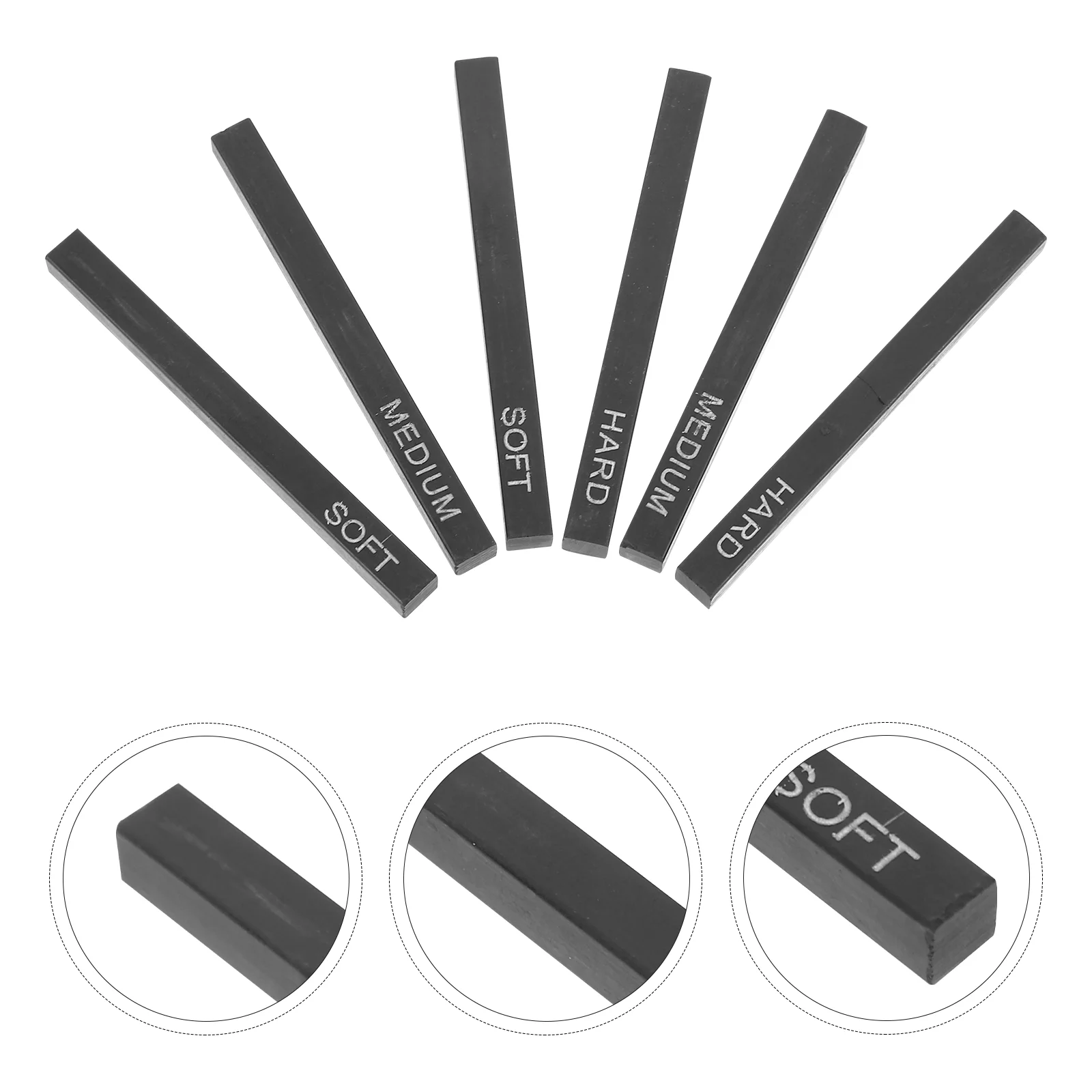 6 шт. Черные костюмы Sketch Carbon Square Bars Для рисования Угольных стержней Расходные материалы для сжатия Палочки Изображение 4