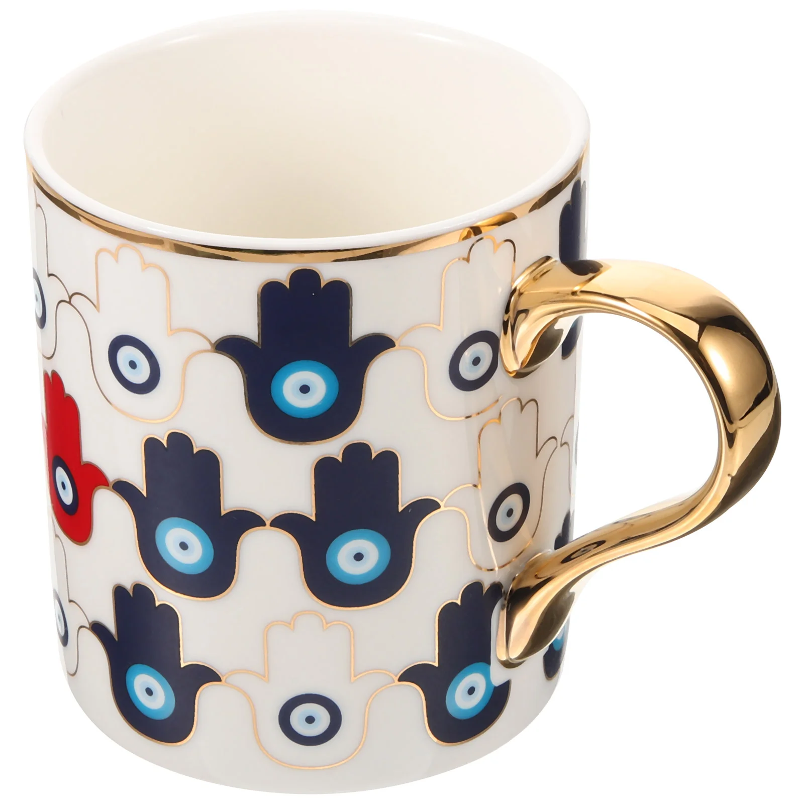 Керамическая кружка с рисунком турецкого глаза, чашка для воды, Чашка для чая, Кофейная чашка, Кружка для молочных напитков Изображение 5