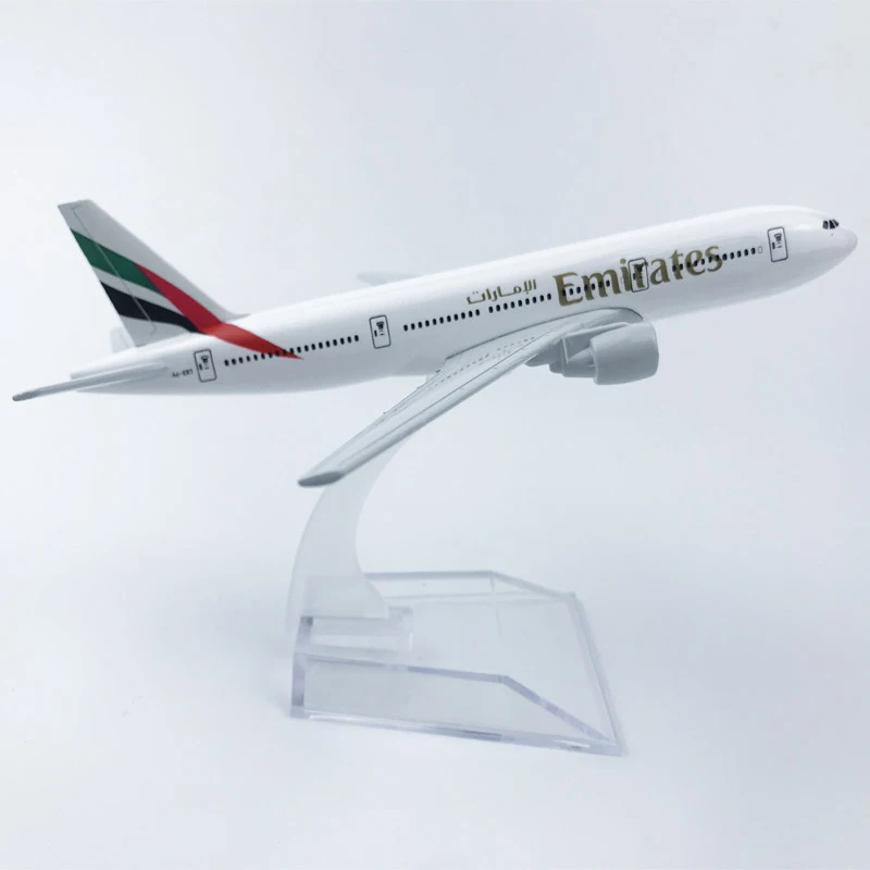 Копия металлического самолета emirates airlines 777 в масштабе 1: 400, Отлитая под давлением модель авиационного самолета, Коллекционные игрушки для мальчиков Изображение 4