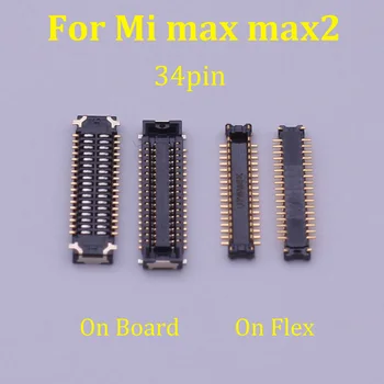 1-5шт Штекер для ЖК-дисплея Гибкий разъем FPC для платы Xiaomi Mi Max Max2 34pin Деталь для ремонта