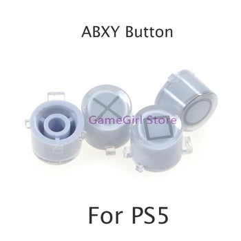 1 комплект пластиковых кнопок с кристаллами для контроллера PlayStation 5 PS5 ABXY Комплекты для замены ключей