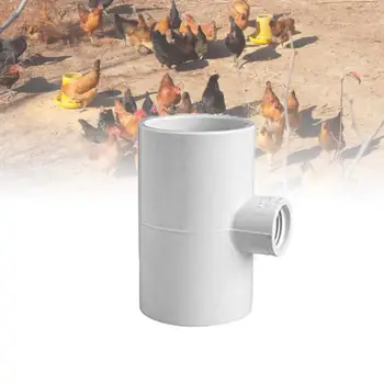 10 шт. Автоматическая система полива домашней птицы и кроликов с трехходовой трубкой для куриного напитка