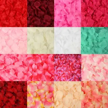 1000 шт. разноцветных искусственных лепестков свадебных роз Petalas Аксессуары для шелковых цветов