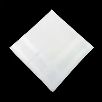 12 предметов мужского хлопкового классического однотонного белого квадрата