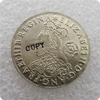 1562 год, Англия, 6 пенсов - копия монеты елизаветы I