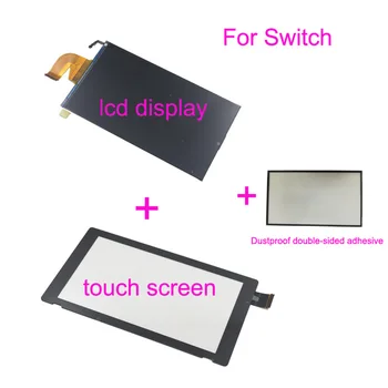 3 шт./компл. жк-дисплей + сенсорный экран + Пылезащитная клейкая рамка для коврика для консоли Nintend Switch NS