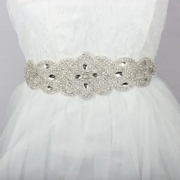 JLZXSY Роскошные свадебные пояса ручной работы со стразами, украшения для свадебных платьев, пояс-кушак для подружек невесты, ремни для вечерних платьев.