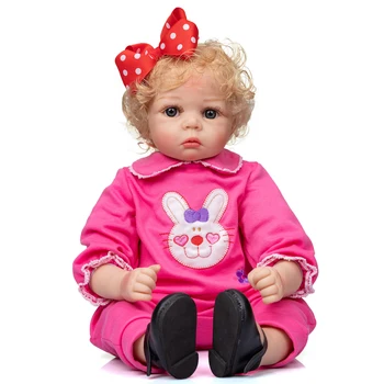 NPK 55 см Кукла Дафна Бебе Reborn Baby Размер новорожденного Реалистичная мягкая на ощупь кукла-принцесса Девочка Подарок на день рождения с милым личиком