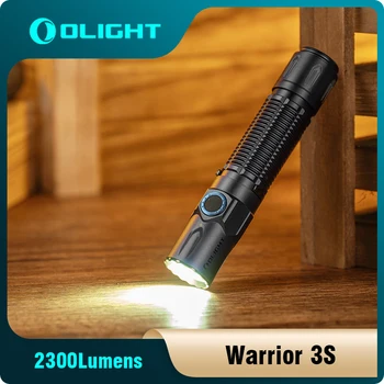 Olight Warrior 3S Светодиодный Фонарик 2300 Люмен В Комплекте Аккумулятор USB Кабель Для Зарядки Высокого Тактического Фонаря