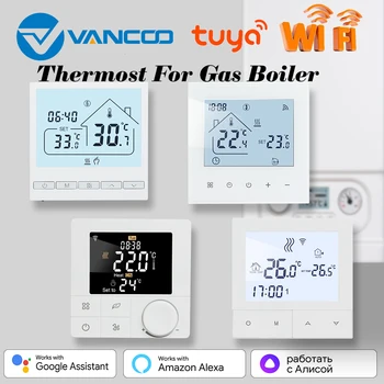 Tuya Smart WIFI, газовый котел, Терморегулятор комнатного отопления, интеллектуальный программируемый пульт дистанционного управления температурой в доме
