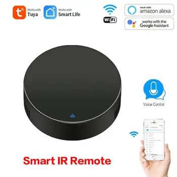 Tuya WiFi ИК-пульт дистанционного управления для автоматизации умного дома, замена телевизора, DVD, кондиционера, Работает с Amazon Alexa, Google Home