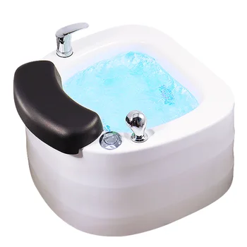 Wallybeauty Classic Портативная стеклянная педикюрная ванна для ног с гидромассажем, чаша для педикюра