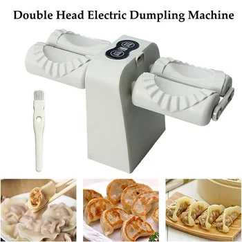 Автоматическая электрическая машина для приготовления пельменей с двойной головкой, Ручная форма для приготовления пельменей, Кухонный пресс для пельменей, аксессуары для равиоли