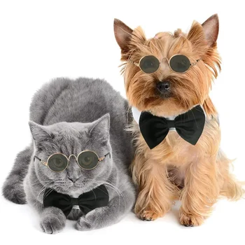 Аксессуары Очки, домашняя кошка, нескользящий костюм котенка, маленькая собачка, солнцезащитные очки, реквизит для котенка, фотографии для косплея щенка