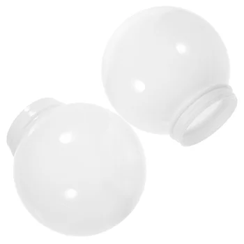 Белый акриловый фонарь с фиксатором в виде шара, Шейка для замены матового белого абажура в виде шара