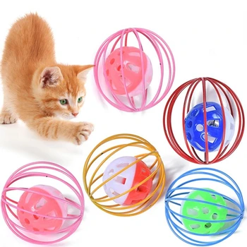Игрушки для кошек Креативный Декор для мышей Интерактивные Игрушки для кошек Котенок Играет в мяч Игрушка-Погремушка для кошек Товары для домашних животных Игрушки для кошек разных цветов