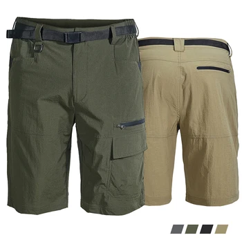 Короткие брюки Мужские Летние Эластичные быстросохнущие Походные карманы Спортивные шорты для рыбалки Размер США Большой Тонкий Водонепроницаемая Уличная технологичная одежда