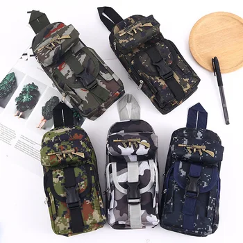 Мини-школьный ранец камуфляжный пенал Сумка для хранения школьных канцелярских принадлежностей Военный рюкзак пенал Мальчик сумка для карандашей Студенческая сумка для ручек